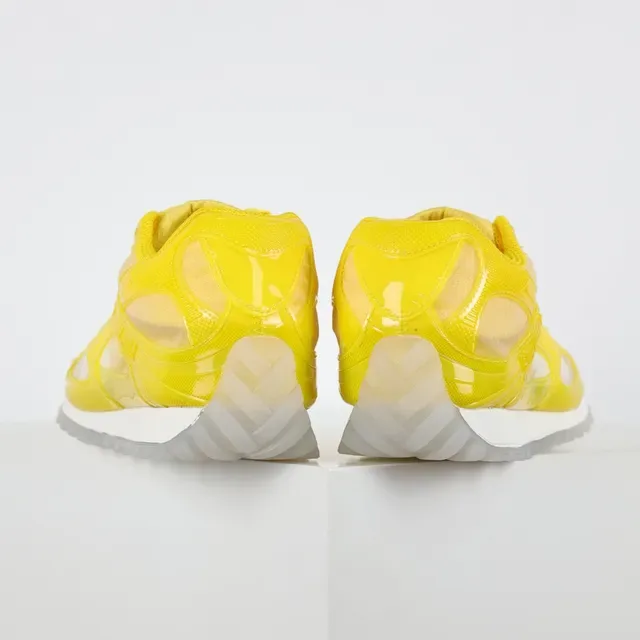 Fluorescent Yellow Transparent Cage Lifestyle Sneakers 8
