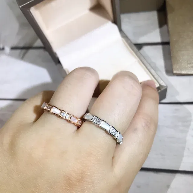 Geometric Channel-Set Opal and Pavé Ring 7
