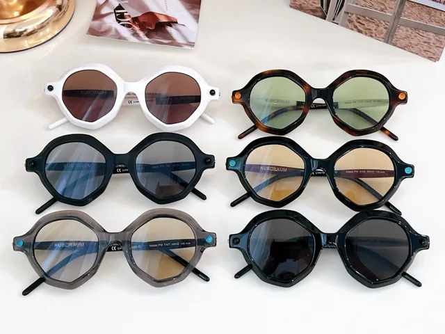 Geometric Octagonal Translucent Gray Amber Sunglasses 4