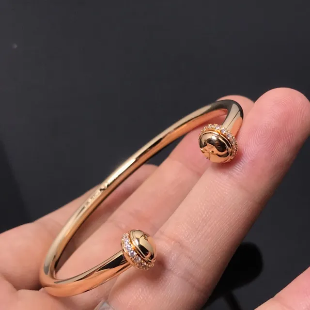 Gold and Silver Tone Pavé Stone Ball End Open Bangle Bracelets 4