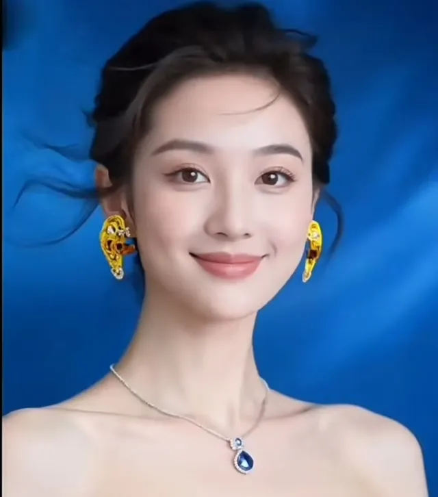 Gold Transparent Ear-Shaped Sculptural Metal Earrings 3