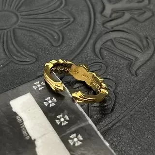 সোনালী স্বচ্ছ খোলা কফ আঙটি 3