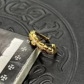 সোনালী স্বচ্ছ খোলা কফ আঙটি 5
