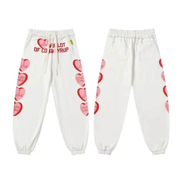 Calça de moletom com estampa gráfica, cintura elástica e barra elástica 6