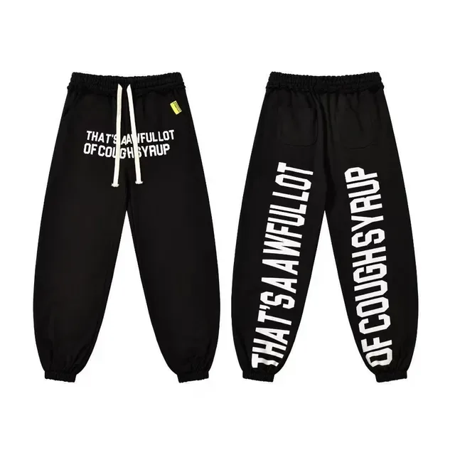 Calça de moletom com estampa gráfica, cintura elástica e barra elástica 12