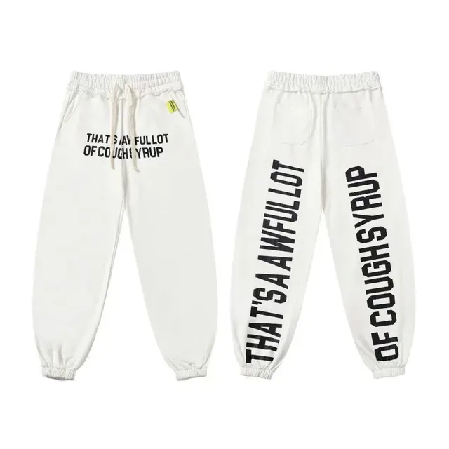 Calça de moletom com estampa gráfica, cintura elástica e barra elástica 14