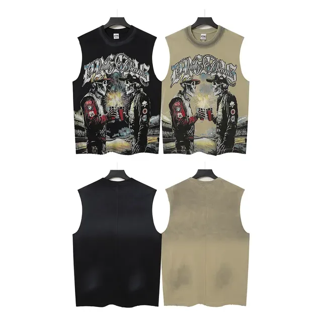 Graphic Print Sleeveless Vest Top 2