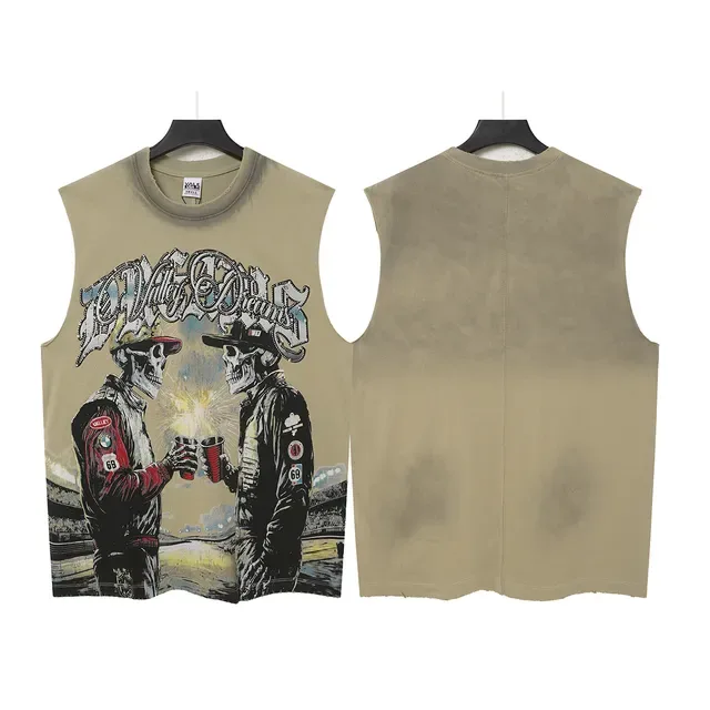 Graphic Print Sleeveless Vest Top 3