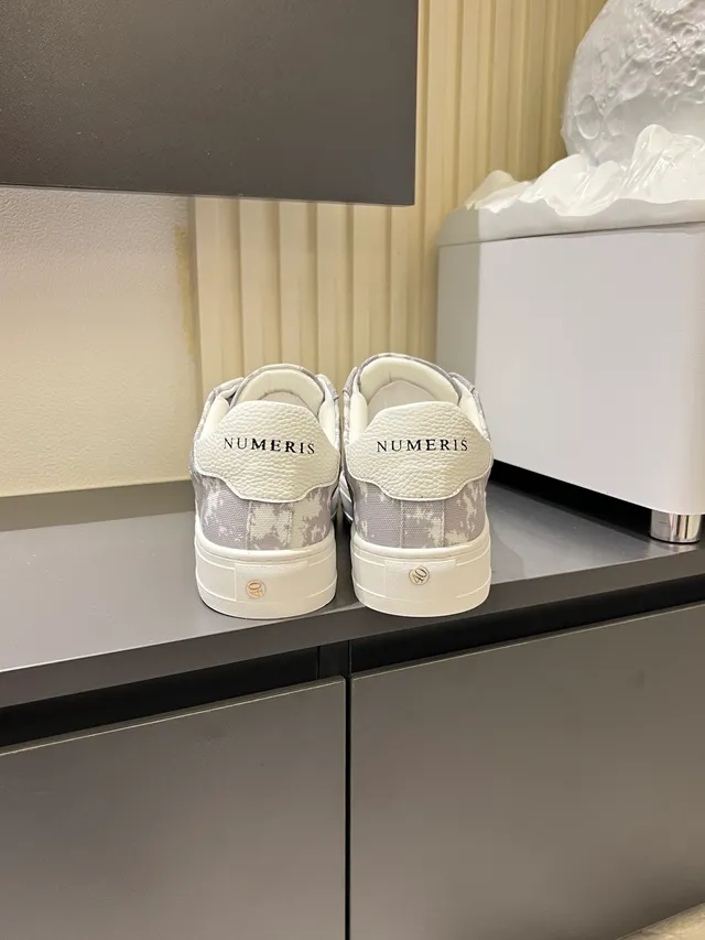 Gray and White Camo-Print Platform Lifestyle Sneakers 2