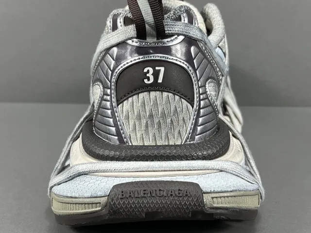 Gray Black White Lace-Cage Lifestyle Sneaker 6