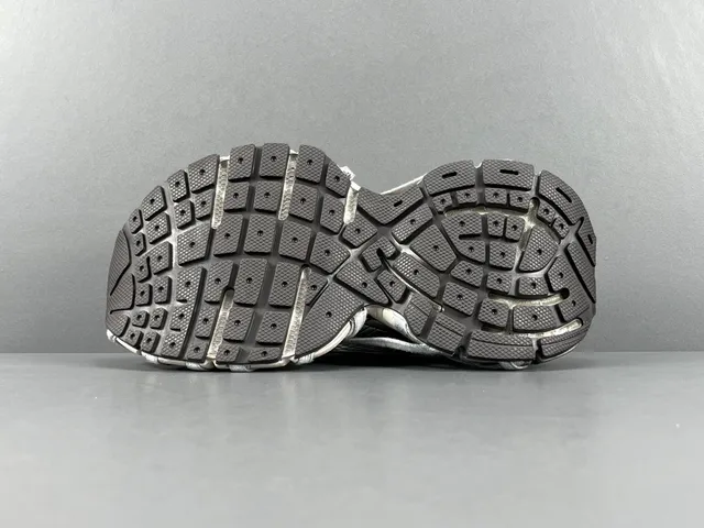 Gray Black White Lace-Cage Lifestyle Sneaker 13