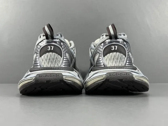 Gray Black White Lace-Cage Lifestyle Sneaker 17