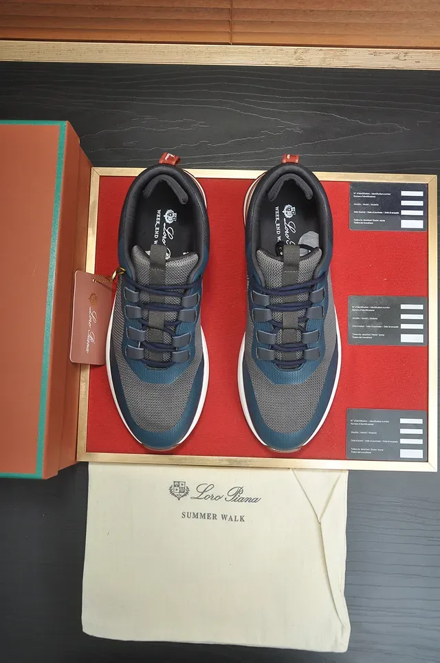 Gray Blue Charcoal Mesh and Synthetic Panel Lifestyle Sneaker 5