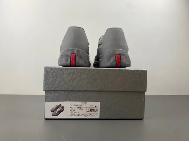 Gray Mesh-and-Synthetic Overlay Lace-Up Sneaker 17