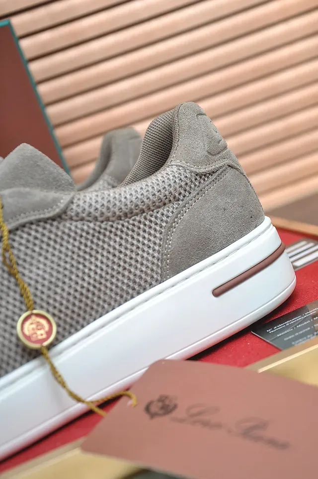 Gray Mesh-Suede Platform Lifestyle Sneaker 2