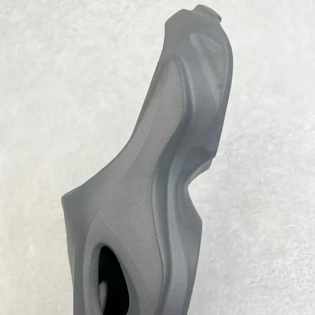 Gray Molded Monolithic Matte Textured Sneakers 4