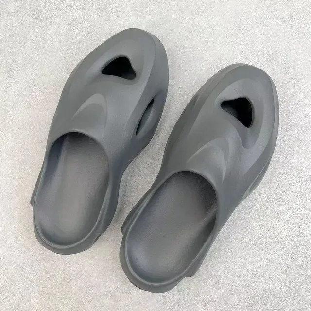 Gray Molded Monolithic Matte Textured Sneakers 8