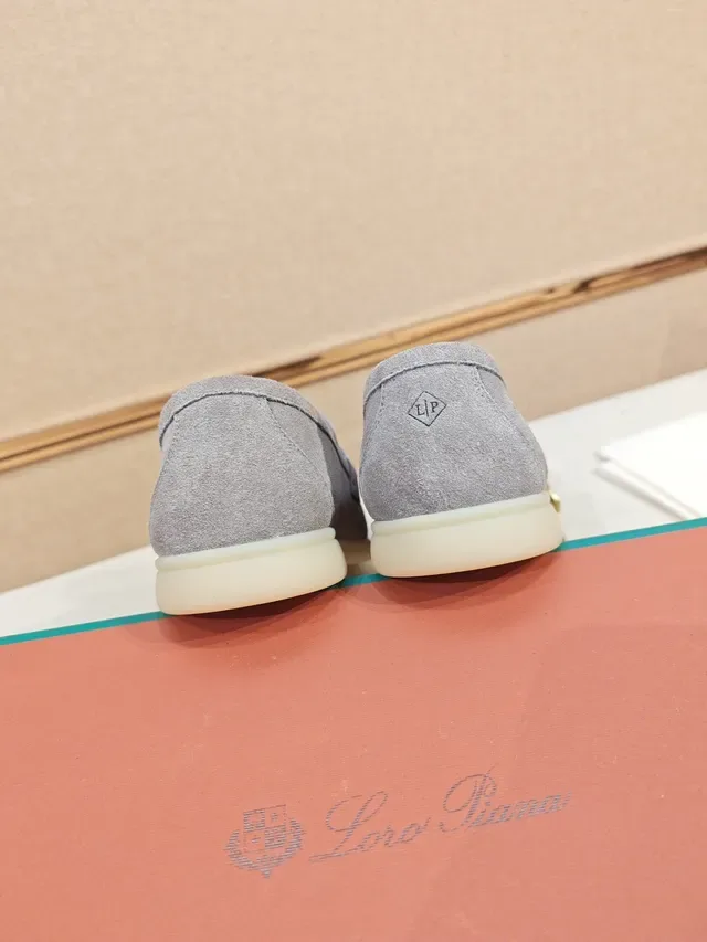 Gray Suede Penny Strap Loafer 3