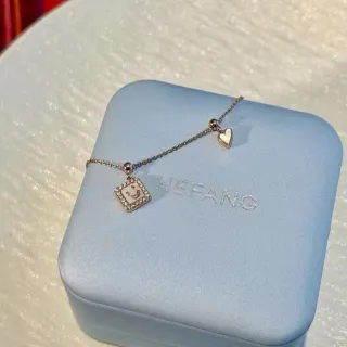 HEFANG Chaîne Or Blanche Émaillée Visage Souriant Pendentif Collier
