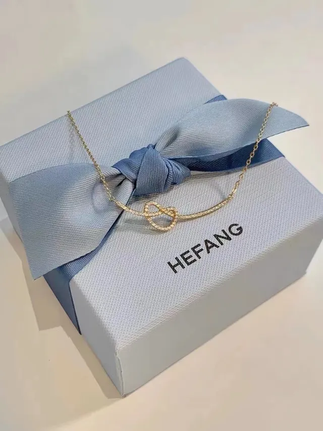 HEFANG Knot-Top Pearl-Drop Dangling Earrings 8