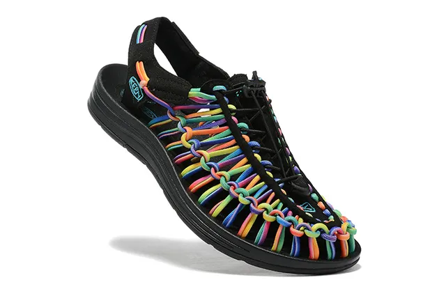 Keen Uneek Multicolor Woven Lace Gladiator Sandals 16
