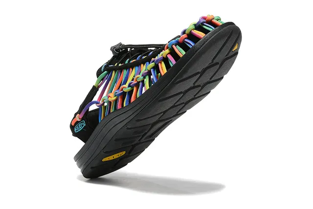 Keen Uneek Multicolor Woven Lace Gladiator Sandals 17
