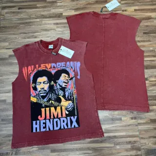 Maroon Graphic-Print Sleeveless Vest Top