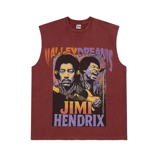 Maroon Graphic-Print Sleeveless Vest Top 7