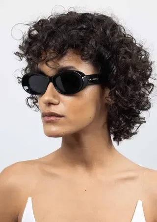Matte Pink Oval Thin-Rimmed Sunglasses 9