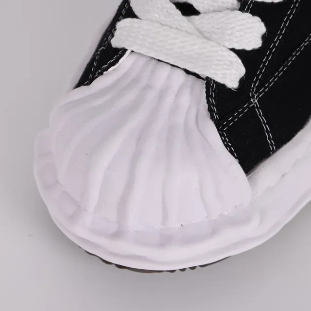 MMY Blakey Black and White Canvas Lifestyle Sneakers 5