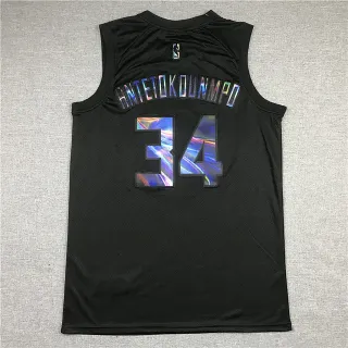 NBA Giannis Antetokounmpo Rainbow Edition Camiseta negra