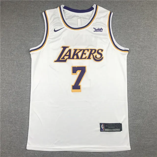 NBA Lakers Anthony #7 Camiseta sem mangas Branca Roxa Dourada 3