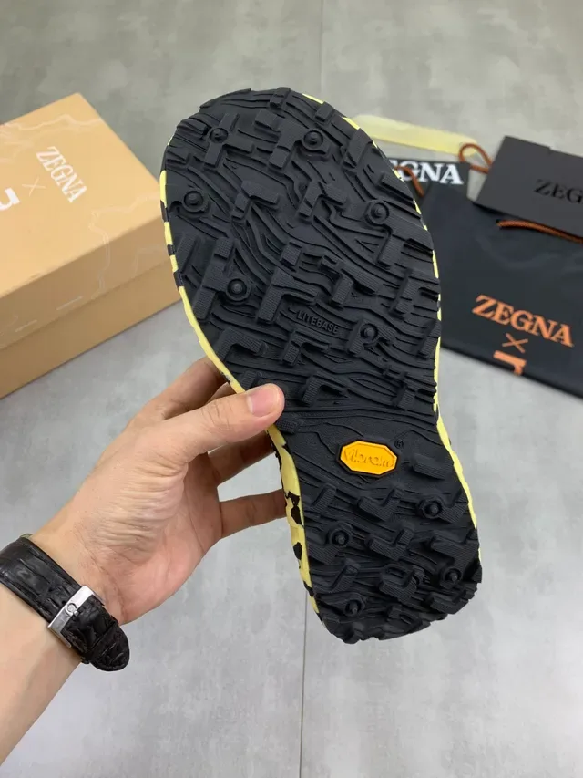 norda Black Yellow Mesh Upper Camouflage Outsole Sneakers 3
