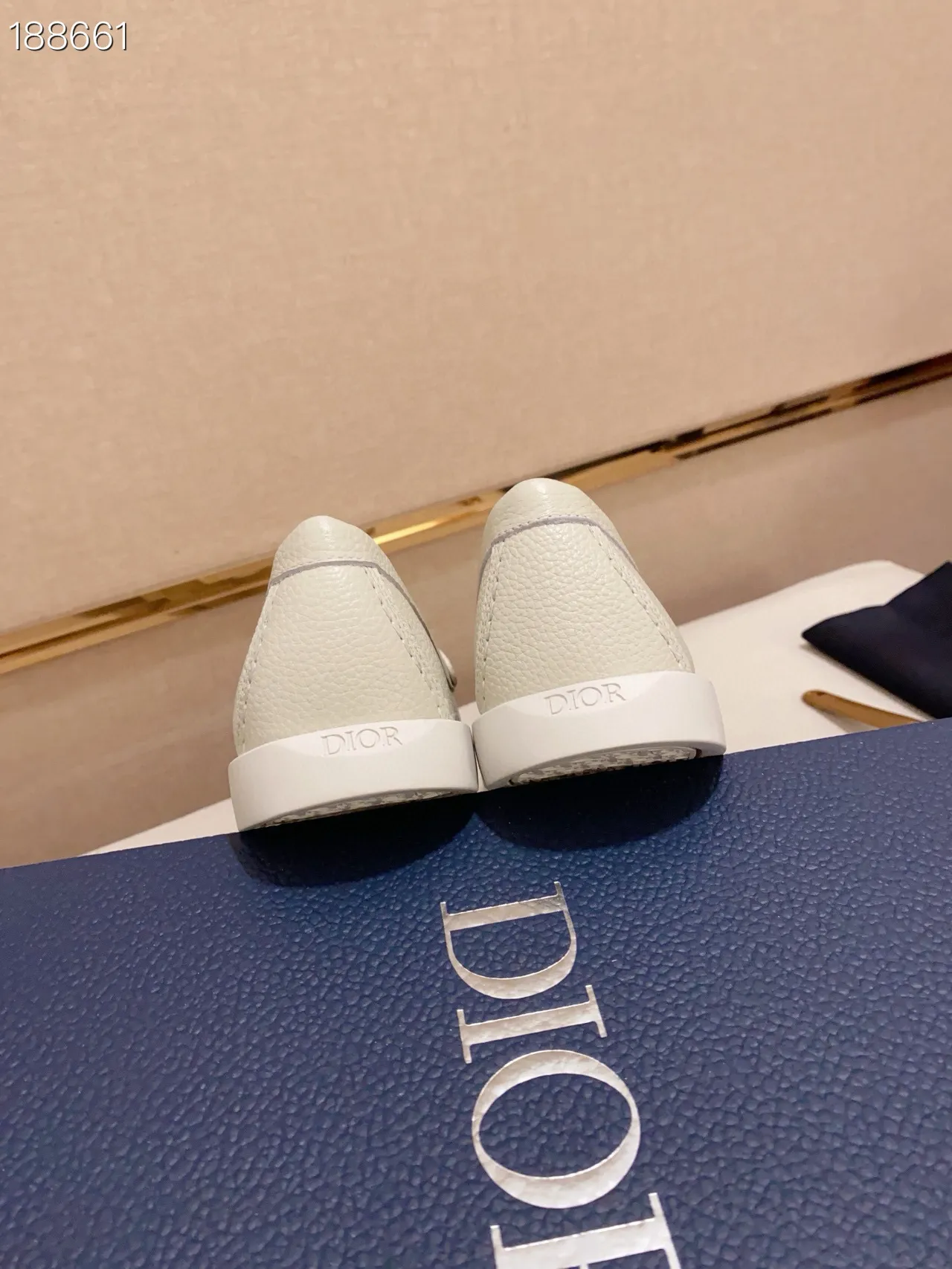 Off-White Pebbled Leather Penny Loafer 2