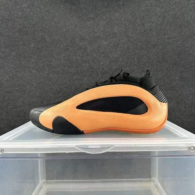 Orange and Black Sculpted Cage Midsole Sneaker 2