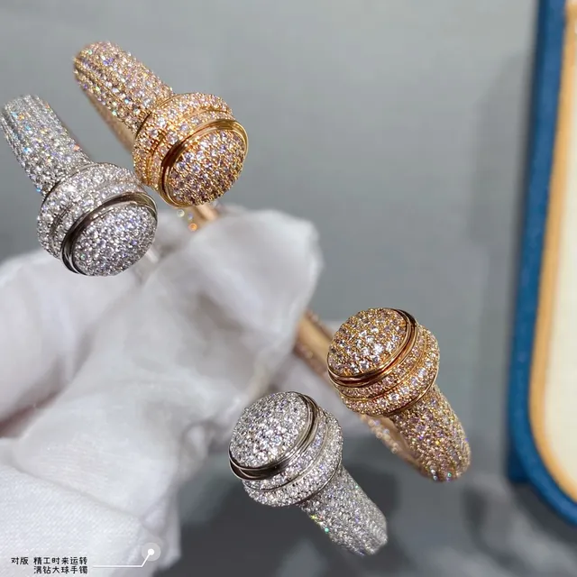 Piaget Possession Pavé Rotating Sphere Gold-Tone Bracelet 8