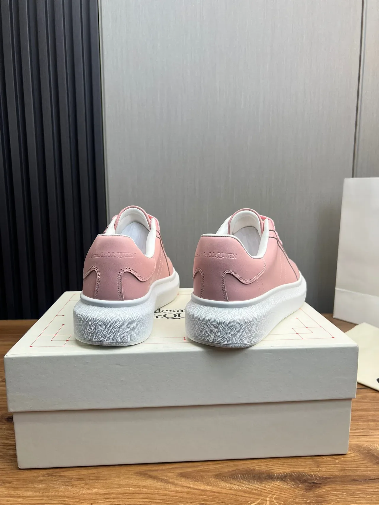 Pink Platform Low-Top Lace-Up Sneaker 5