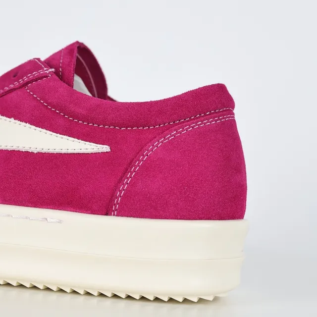Pink White Suede Upper Side Panel Sneakers 4