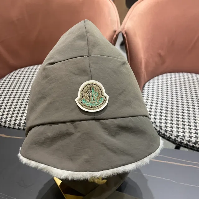 Plush-Lined Olive Gray Long-Tie Bonnet Hat 5