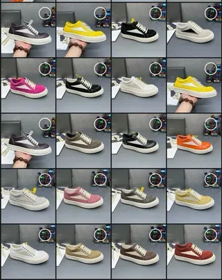 Red White Suede Upper Side Panel Sneakers 3