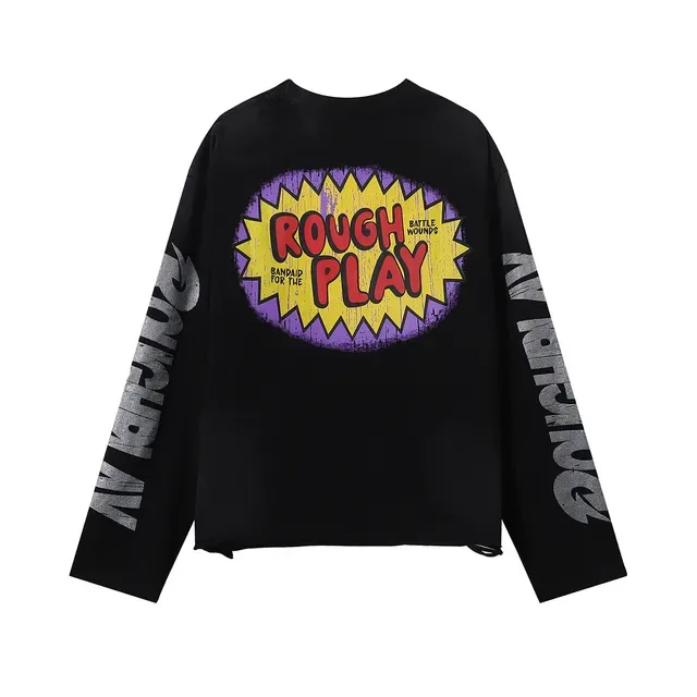 Rough Beavis and Butt-Head Roughplay Graphic Black T-Shirt 5