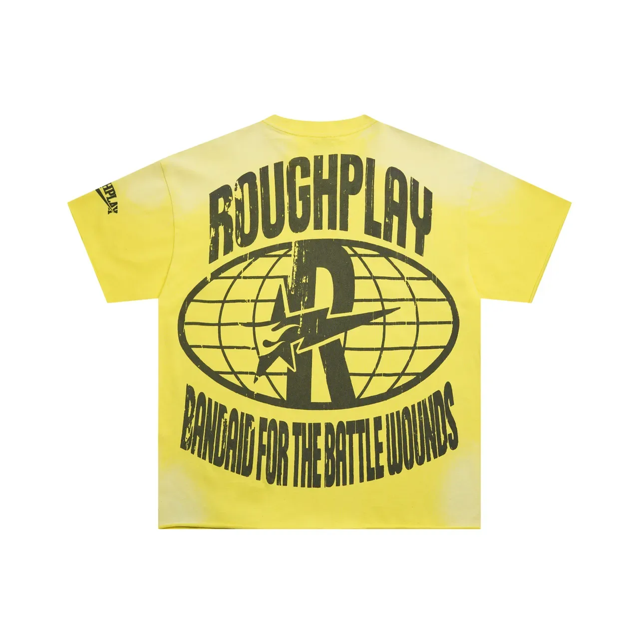 Rough Play Graphic Print Oversized Yellow T-Shirt 4