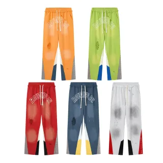 Roughplay Distressed Color-Blocked Sweatpants