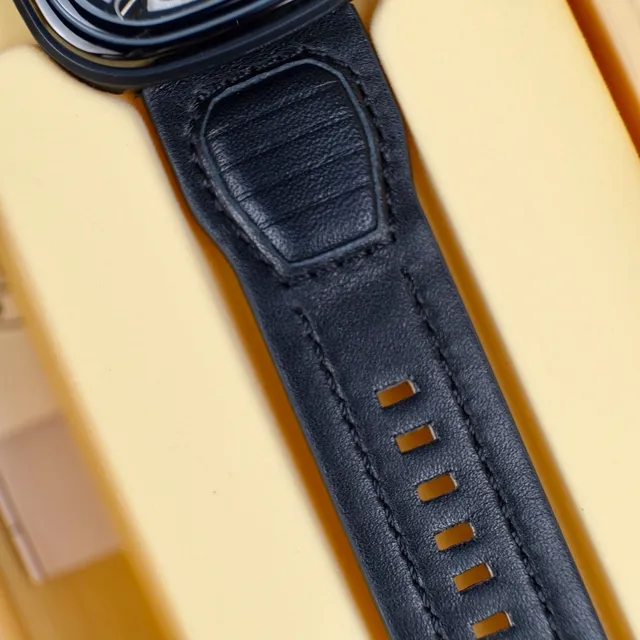 SEVENFRIDAY P1 Black Orange Open-Worked Skeletonized Dial Angular PVD Case Mechanical Watch 2