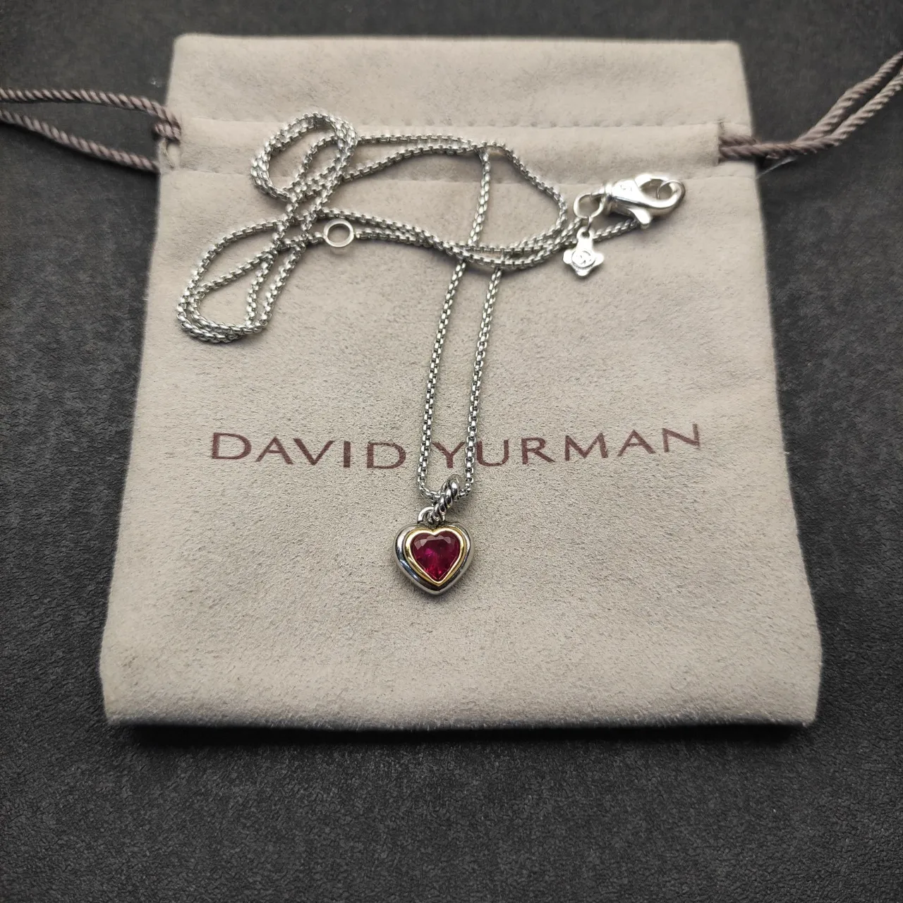 Silver Pink Heart-Shaped Pendants Faceted Gemstone Necklace 5