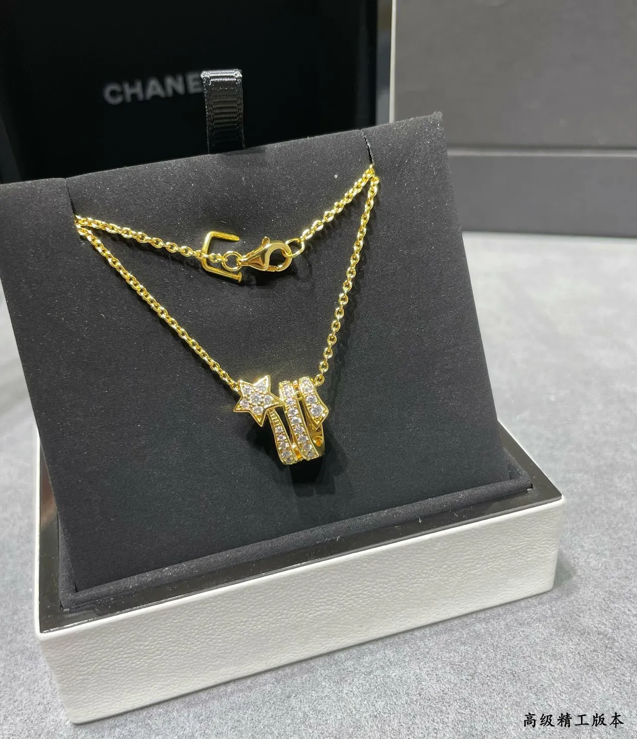 Silver-Tone Pavé-Crystal Geometric Pendant Necklace 3