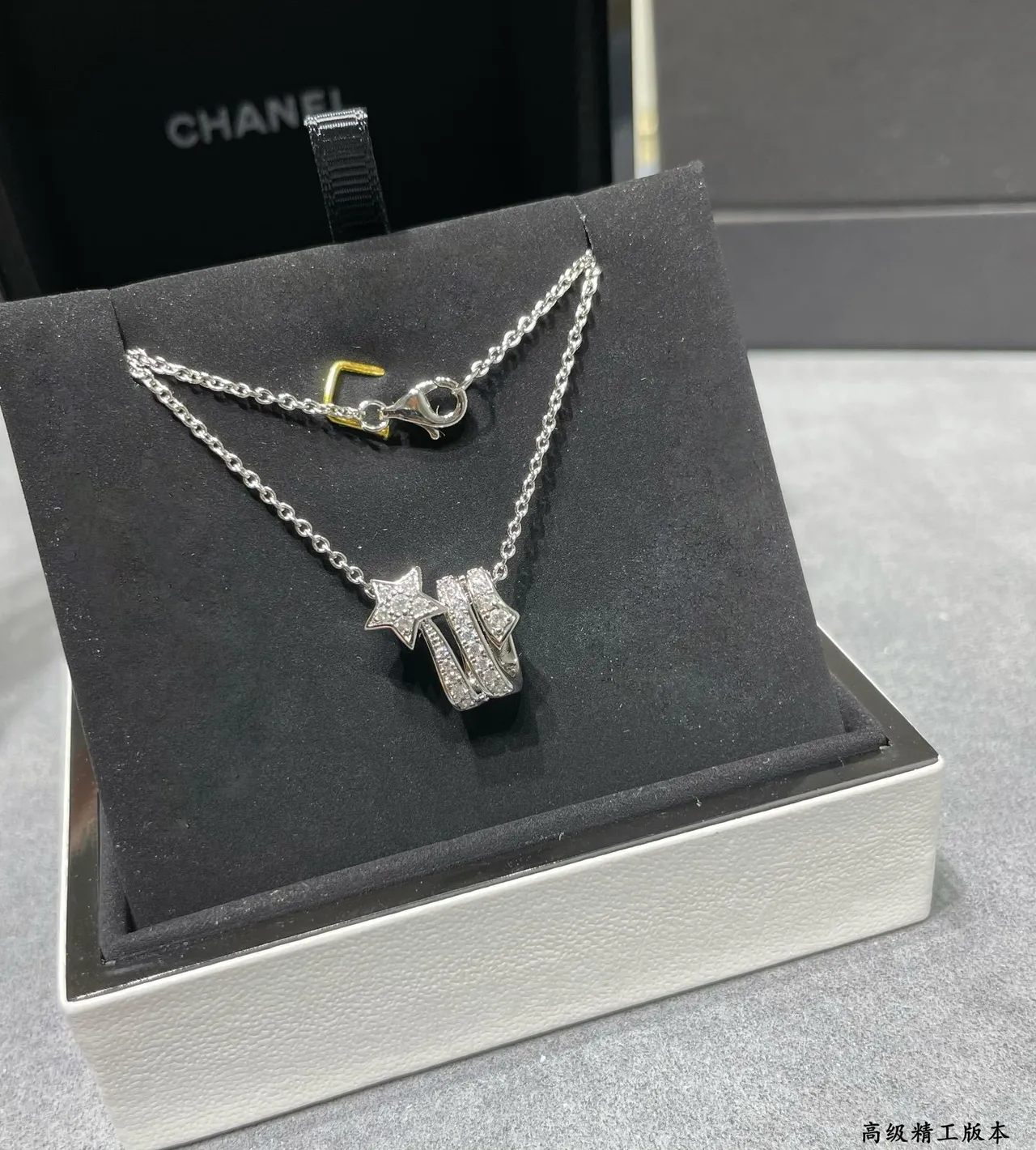 Silver-Tone Pavé-Crystal Geometric Pendant Necklace 4