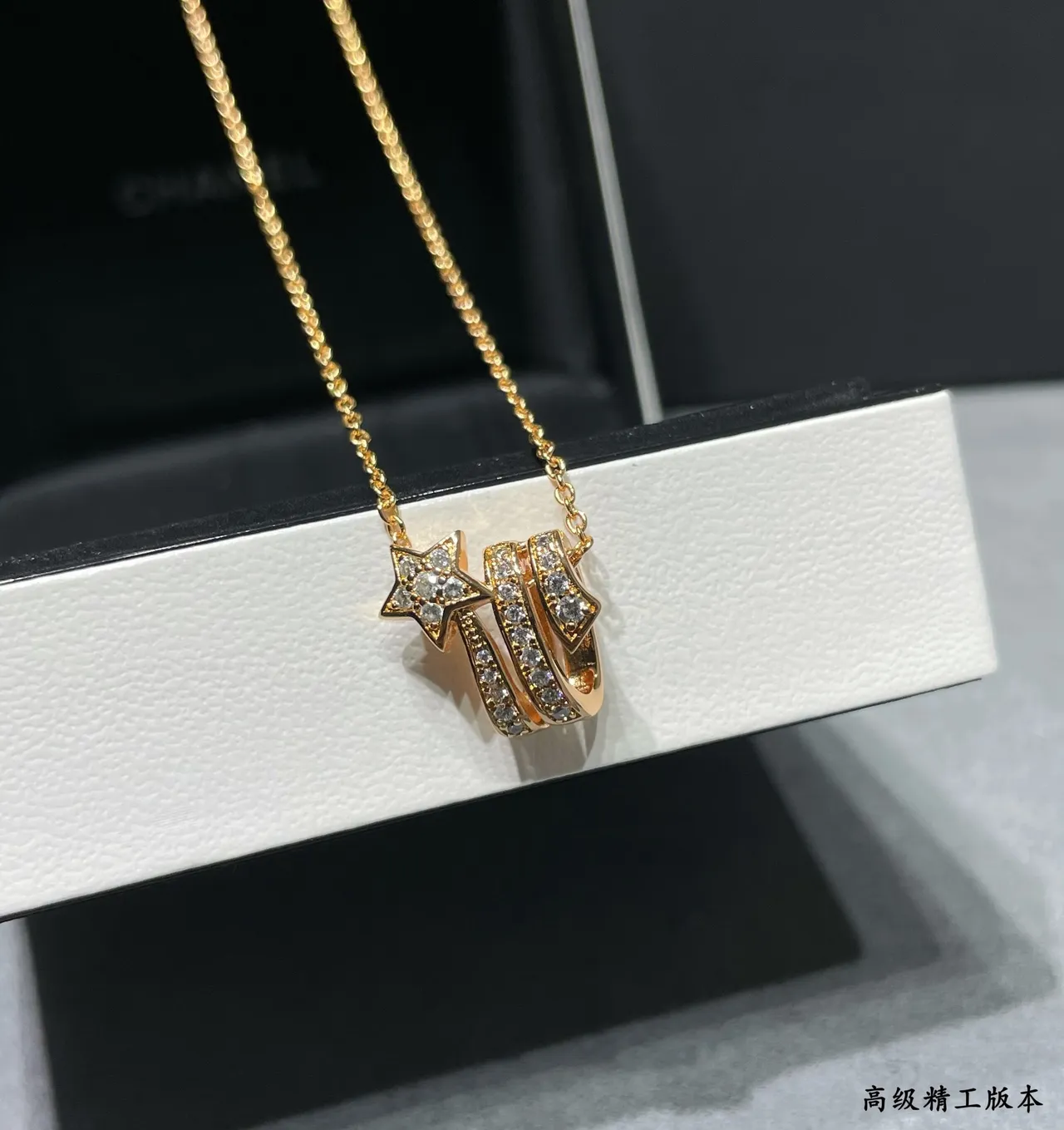 Silver-Tone Pavé-Crystal Geometric Pendant Necklace 7