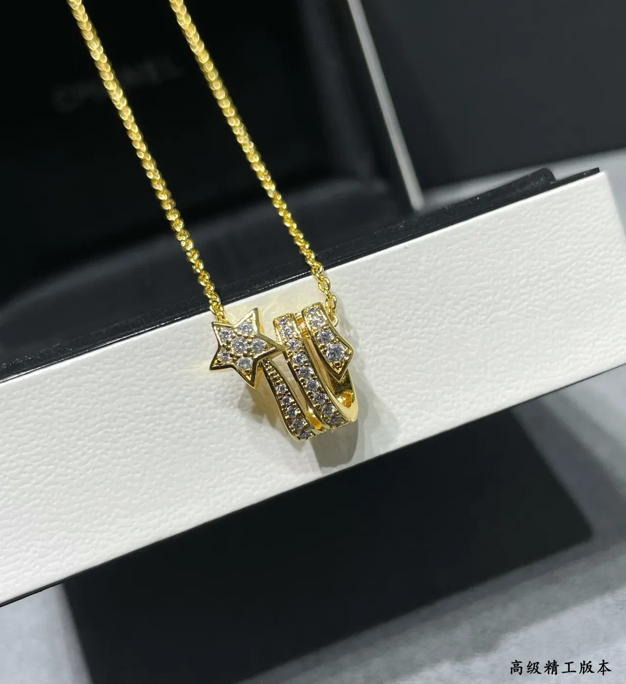Silver-Tone Pavé-Crystal Geometric Pendant Necklace 9