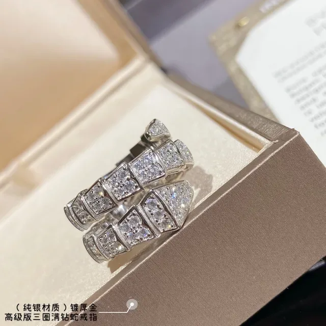 Silver-Tone Pavé Serpentine Multi-Band Ring 2